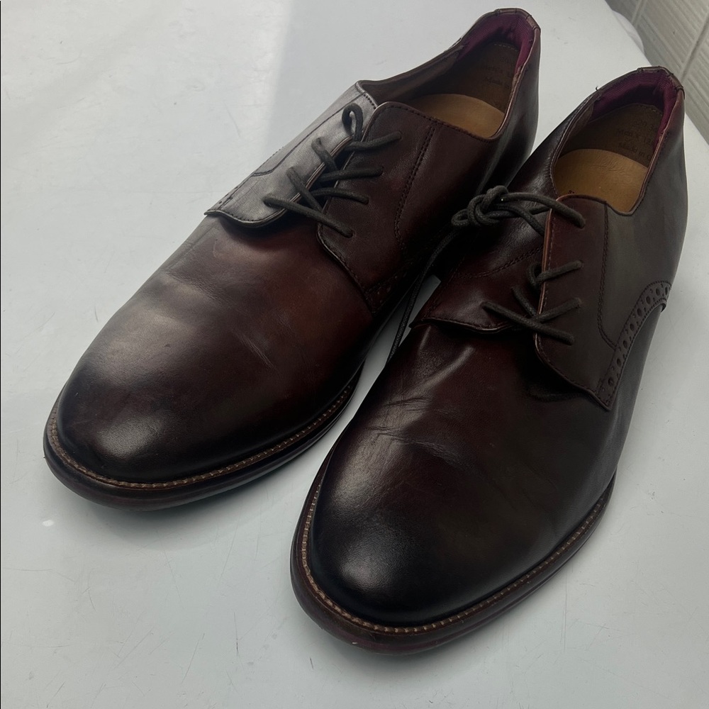 Johnston & Murphy Dark Brown Cherry Oxfords